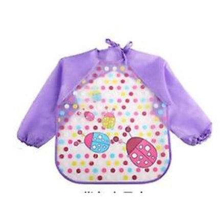 Waterproof Long Sleeve Bibs for Toddlers 4 Pack Unisex.
