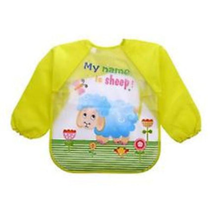 Waterproof Long Sleeve Bibs for Toddlers 4 Pack Unisex.