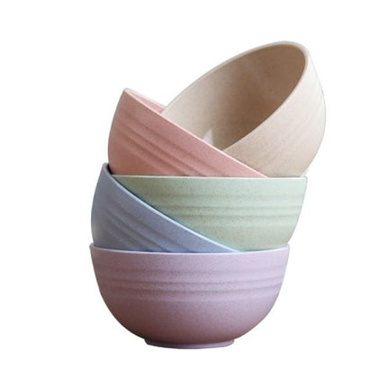 5-Pack Large Reusable Pasta Bowls, 710ml Unbreakable Plastic, Lightweight Soup Bowls for Rice, Salad, Noodles, Soup, Salad (Cream White).