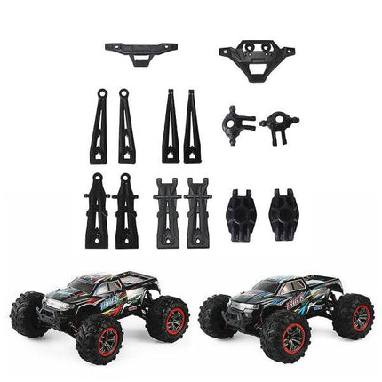 XLH Hosim 9125 RC Car Parts Kit, 14pcs Black Control Arms, Stub Axle, Bumper, Compatible with Hosim 9125.