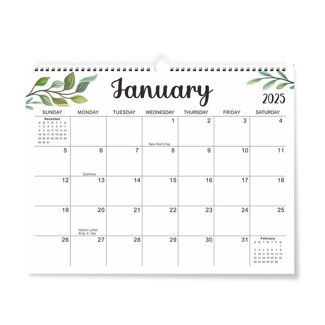 2025 Calendar - 14.5 x 11.4 inch 2025 Wall Calendar in Progress.