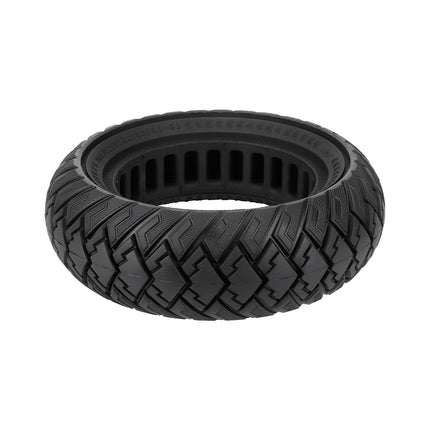 10-inch 10*3 off-road solid tire 255×80 non-slip explosion-proof tire 80/65-6 airless honeycomb tire Black Tire only.