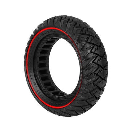 10-inch 10*3 off-road solid tire 255×80 non-slip explosion-proof tire 80/65-6 airless honeycomb tire Black Tire only.