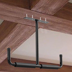 Heavy Duty Steel Storage Hook for Ceiling Rack Compatible with Hanging Bikes Tools Snowboard Fishing Rods White Storage System.
