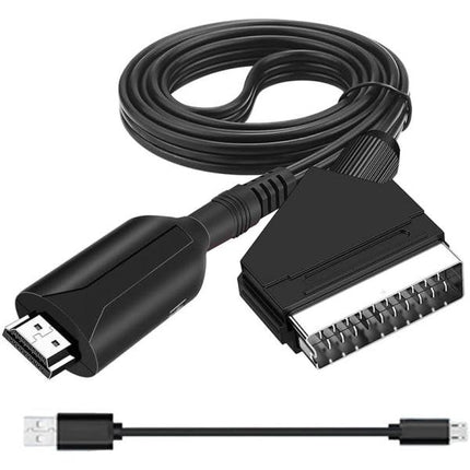 Scart to HDMI Converter, All-in-One SCART to HDMI Adapter, 1080P.