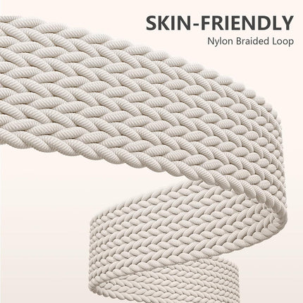 Fitbit Versa Strap Compatible with Sense Sense 2 Elastic Braided Nylon Sport Band.
