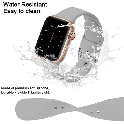 Compatible with Apple Watch Bands Series 8 7 6 5 4 3 Ultra SE 42mm 44mm 45mm, 3-Pack Black White Gray.