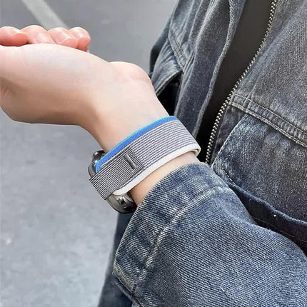 Trail Strap Compatible with Apple Watch Ultra 2 Series 9 8 7 6 5 3 for 49mm 45mm 44mm 42mm 41mm 40mm 38mm in Orange Beige.