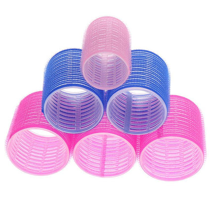 Self-Adhesive Hair Rollers 6pcs DIY Magic Hair Styling.