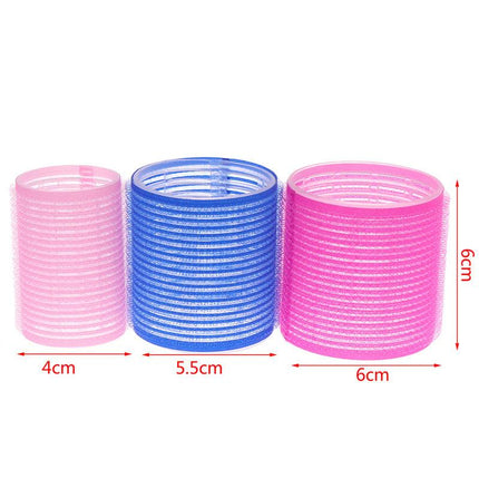 Self-Adhesive Hair Rollers 6pcs DIY Magic Hair Styling.