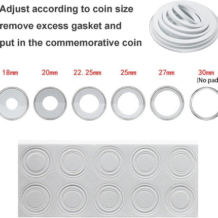 Wooden Coin Capsules Holder Case, Coin Storage Box Banknotes Collection Holder with Lock, Coin Collector Organizer Coin Display Commemorative Case for 40 Coins and 100 Banknotes.