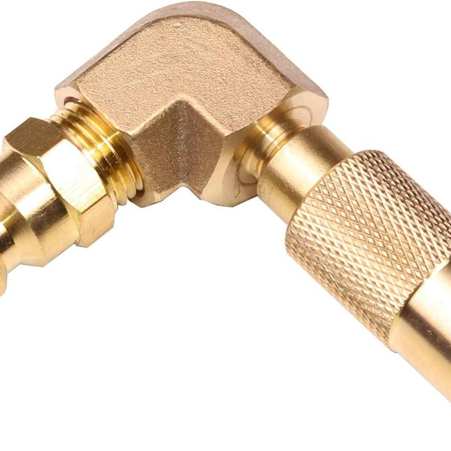 1/4 inch RV Quick Connect Adapter Conversion Fitting Elbow for Blackstone Tabletop Grill - 17 Inch and 22 Inch Portable Gas Griddle.