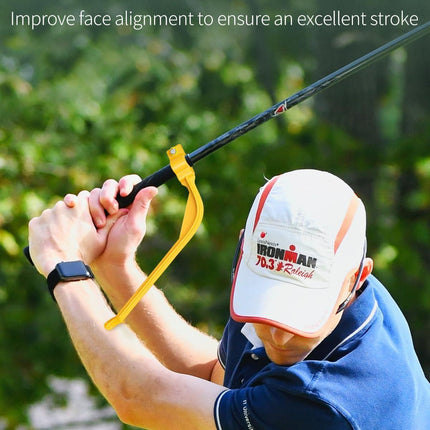 Golf Training Wrist Hinge Golf Swing Training Aid Swing Correcting Trainer Tool for Golfers Beginners Arm Elbow Posture Teaching Accessory for Golf Club Practice.