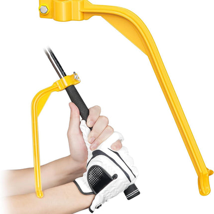 Golf Training Wrist Hinge Golf Swing Training Aid Swing Correcting Trainer Tool for Golfers Beginners Arm Elbow Posture Teaching Accessory for Golf Club Practice.