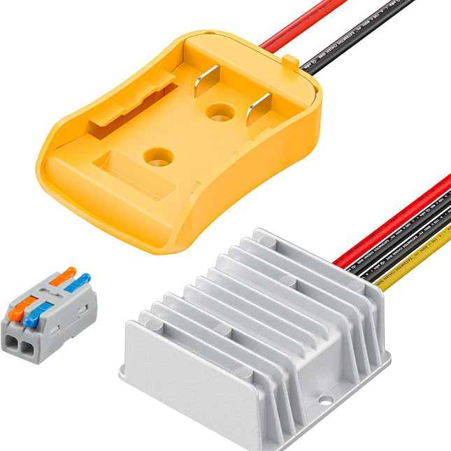 20V to 12V Step-Down Converter for Dewalt Battery, DC Power Adapter, Voltage Reducer Transformer 180W Buck Converter Regulator for Golf Cart RC Car Truck Light & DIY.