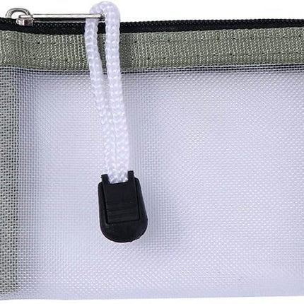 Green Small Zipper Pouch Mini Mesh Zipper Coin Purse Nylon Mesh Card Storage Bags Small Portable Cosmetic Case Mesh Storage Bags Cosmetic Bags for Women Travel.