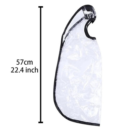 HZFLY 2 Pcs Easy Hair Washing Funnel & Apron for Upright Position Washing - Clear Hair Dye Cape for Home or Salon Use - Elderly, Handicapped, Disabled Clients.