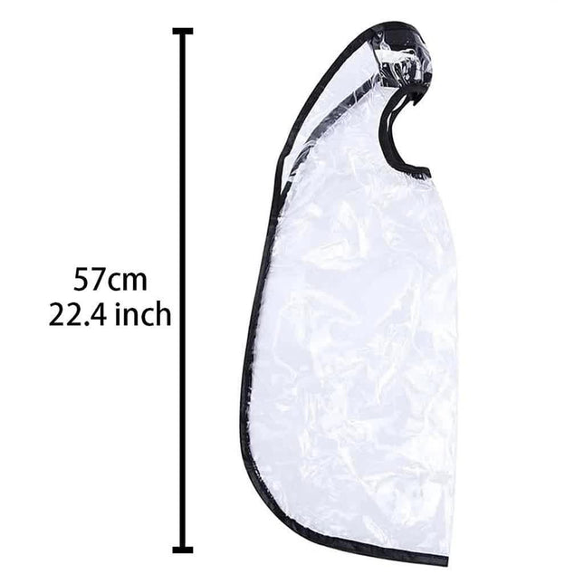 HZFLY 2 Pcs Easy Hair Washing Funnel & Apron for Upright Position Washing - Clear Hair Dye Cape for Home or Salon Use - Elderly, Handicapped, Disabled Clients.