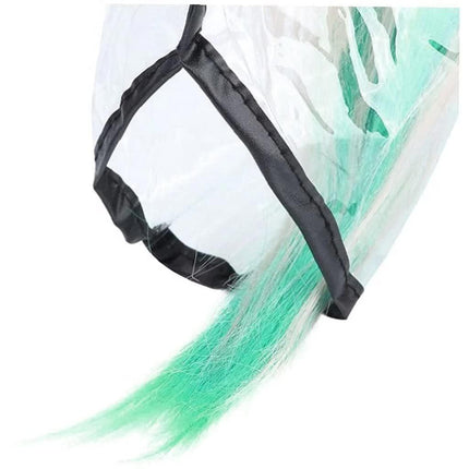 HZFLY 2 Pcs Easy Hair Washing Funnel & Apron for Upright Position Washing - Clear Hair Dye Cape for Home or Salon Use - Elderly, Handicapped, Disabled Clients.