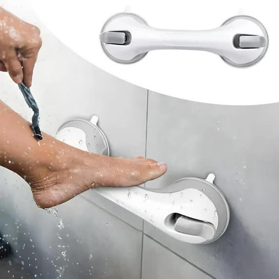 Shower Foot Rest for Wall, 12 Inches Shower Pedicure Foot Stool for Shaving Legs Bathroom Stool with Powerful Suction Cups Foot Stand for Inside Shower Suitable for Small Shower Spaces.