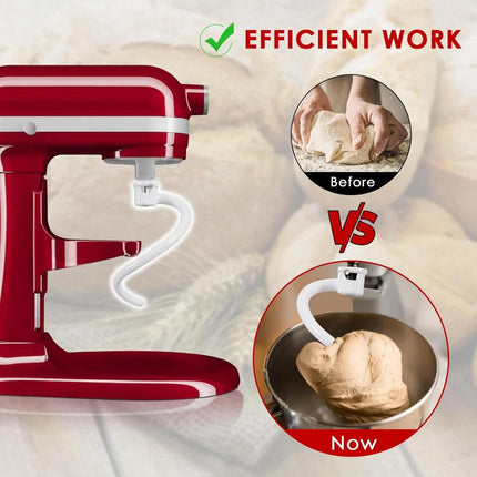 Spiral Dough Hook for KitchenAid 5Plus & 6QT Bowl-Lift Stand Mixers, Bread Hook Attachment for Kitchen aid Accessories and Attachments.