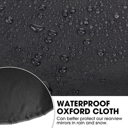 6 Pieces Waterproof Side Mirror Covers Auto Rearview Protection Cover Exterior Rear View Accessories Car Mirror Accessories with Drawstrings for Car Vehicle Winter.