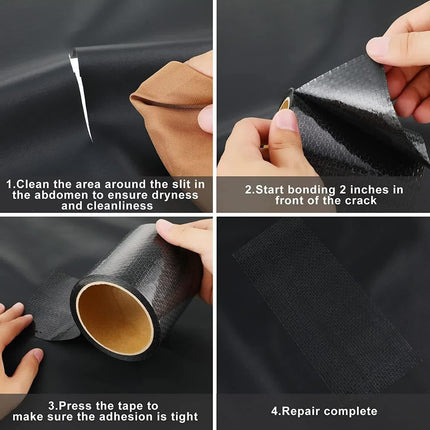 RV Underbelly Tape RV Underbelly Material Corrugated Waterproof Flex Mend Belly Tape Thick Adhesive Patch Sealing Mobile Home Camper Travel Trailer Tear Repair(1 Pack,4 Inch x 66 Feet).