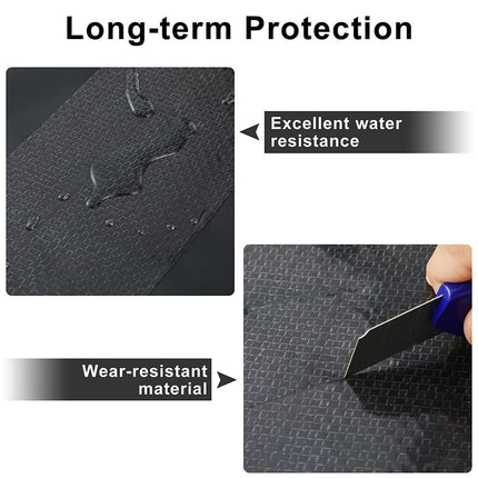 RV Underbelly Tape RV Underbelly Material Corrugated Waterproof Flex Mend Belly Tape Thick Adhesive Patch Sealing Mobile Home Camper Travel Trailer Tear Repair(1 Pack,4 Inch x 66 Feet).