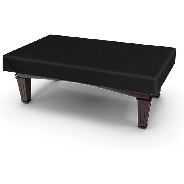 8 Feet Pool Table Cover, Waterproof & Dustproof 420D Oxford Cloth Billiard Pool Table Cover for Pool Table 8FT Fitted(Black).