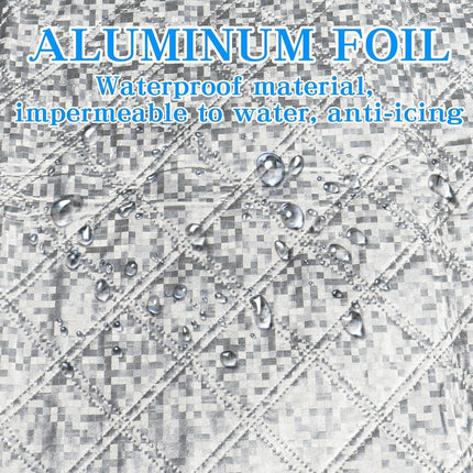 Car Front Windshield Cover Shade, 66.9"×17.7" Windshield Snow Cover for Fallen Leaf Dust and Snow, Universal Windshield Protector for All Seasons(Silver).