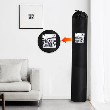 Jumbo Rug Storage Bag with PVC Transparent Window, Large Drawstring Carpet Bag for Rugs up to 9×12 Ft, Rug Shipping Bags for Rug Moving Storage(24 x 130 Inch).