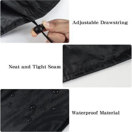 Outdoor Bench Cover, 52" W x 26" D x 35" H 2-Seater Patio Bench Cover Waterproof, 210D Heavy Duty Outdoor Furniture Cover for Garden Patio Loveseat, Bench(Black).