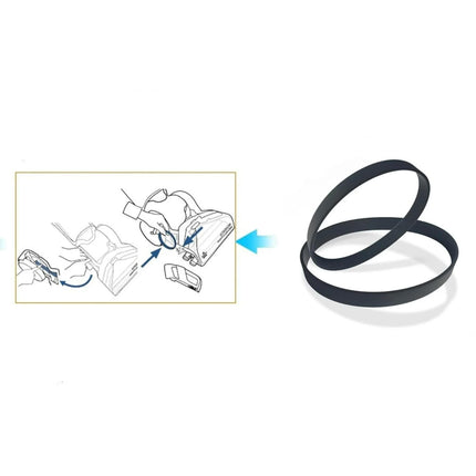 Replacement Belt Suitable for Bissell ProHeat 2X Revolution Pet Pro Carpet Cleaner 1986, 1964, 2007, 2007P Series, Replace Parts 1611129, 1611130 & 1606428(3 Different Types of Belts).