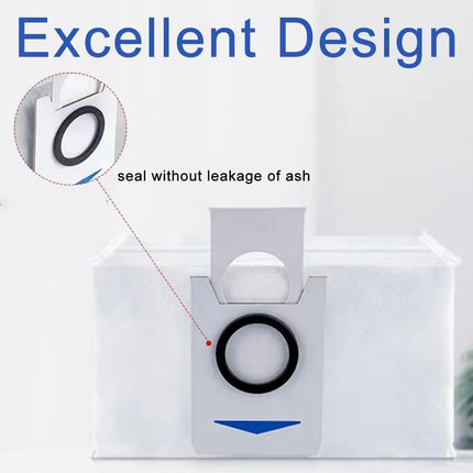 Dust Bags Spare Part for Ecovacs Deebot X1 X1 Plus T10 T10 Plus Robot Vacuum Cleaner Replacement Dust Garbage Bag Accessories (6 Pcs).