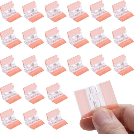 24Pcs Acrylic Small Hinges, 1.4x1 inch Clear Self-Adhesive Hinges, Folding Hinge Tool for Cabinet Drawer Furniture Display Stand DIY Crafts (35x25 mm).