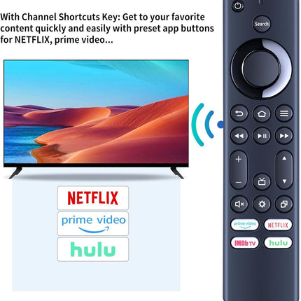 Replacement IR TV Remote Control for Insignia/Toshiba AMZ Smart TVs，Replace for NS-RCFNA-21 CT-RC1US-21 Remote.