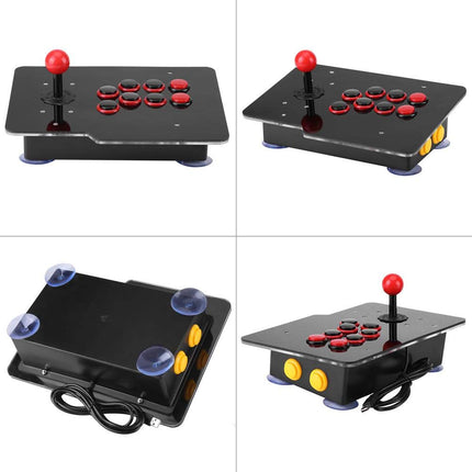 8-Way Arcade Game Joystick, USB Controller, Zero Delay Arcade Stick Buttons for Sports, Racing, Fighting Games.
