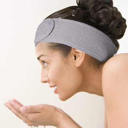 Spa Headband Facial Headbands Makeup Hair Band Washing Face Thick Terry Cloth Head Band for Yoga Sport Shower Adjustable Length Elastic Stretch (10 Pack).