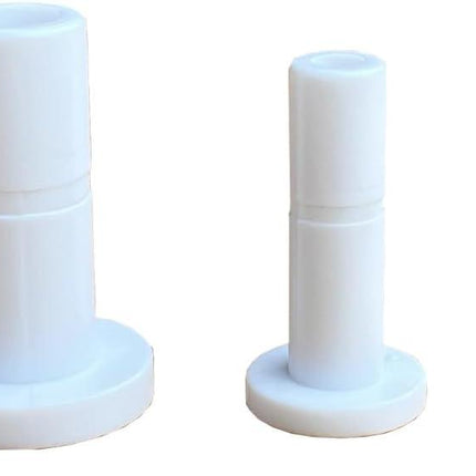 2 Size 1/4'' and 3/8'' Plug End Cap for RO System Reverse Osmosis Water Line Fittings Quick Connect Fitting Prevent Leak (Fits 1/4“ and 3/8'' both in 10 Piece), White, ROPF-W101438.