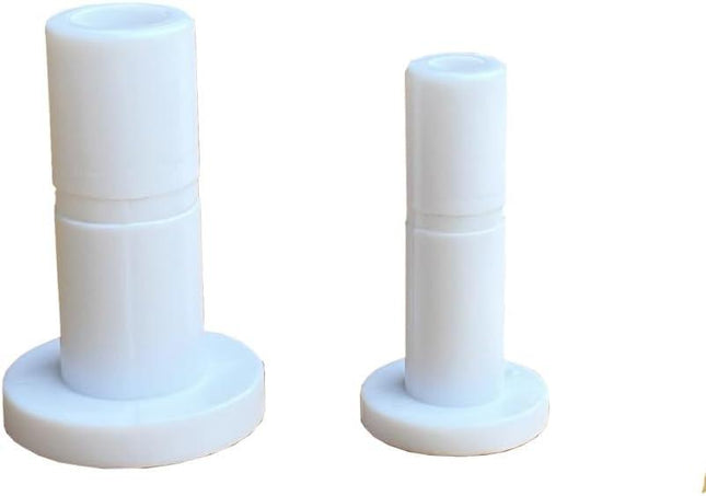 2 Size 1/4'' and 3/8'' Plug End Cap for RO System Reverse Osmosis Water Line Fittings Quick Connect Fitting Prevent Leak (Fits 1/4“ and 3/8'' both in 10 Piece), White, ROPF-W101438.