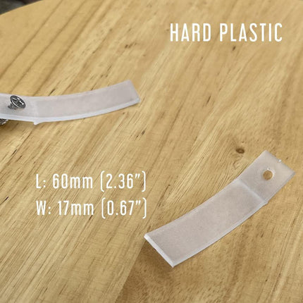 LLERRA Hard Plastic Drawer Stops with Screws, Clear Non-Slip Drawer Stop Hardware Replacement for Dresser Drawers (10) LLDS-1020 DS-12.