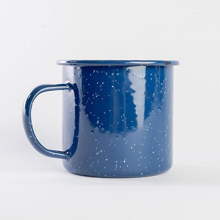 Enamel Mug - Outdoor Camping Mugs - Ideal For Early Morning Coffee Or Cold Beverages- Coffee Mug- 16 Oz (Navy) Blue  Blue.