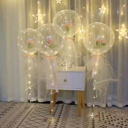 25 Pack Bobo Balloons, 24 Inch Clear Bobo Balloons, DIY Transparent Bubble Balloon for Wedding, Christmas, Birthday Party Decoration.