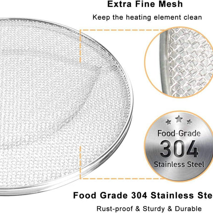 Stainless Steel Spatter Shield for Ninja Fg551 Foodi Smart XL Grill, Ninja XL Grill Accessories, Air Fryer Replacement Parts for Ninja 6 in 1 Smart Xl Indoor Grill.