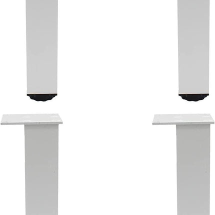 4 Pack Adjustable Furniture Legs, 300mm/12'' Silver Aluminum Alloy Support Feet Heavy Duty Replacement Legs for Sofa Bed Desk TV Cabinet Couch Coffee Table Sideboards Cupboard Dresser.