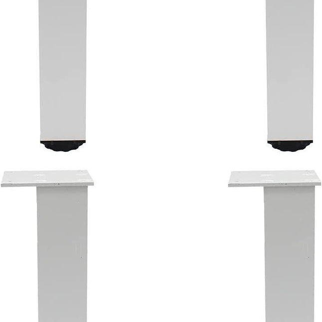4 Pack Adjustable Furniture Legs, 300mm/12'' Silver Aluminum Alloy Support Feet Heavy Duty Replacement Legs for Sofa Bed Desk TV Cabinet Couch Coffee Table Sideboards Cupboard Dresser.