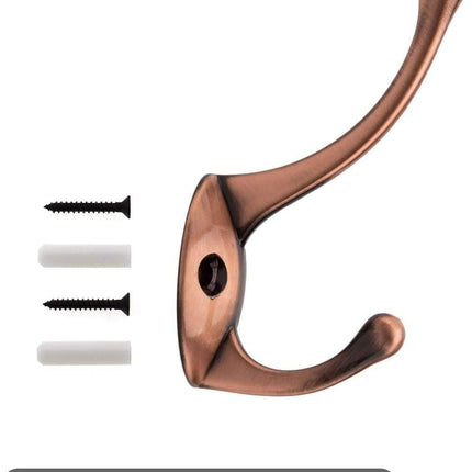 Bathroom Coat Hooks, Decorative Hanger Rack for Hanging Towel,Jacket,Handbag,Scarf,Keys,Solid Wall Mounted Home Kitchen Garage Closet Storage & Organization Hardware Accessories 10PC (Copper).