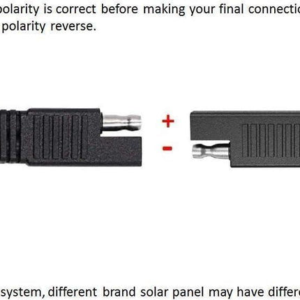 SAE Polarity Reverse Adapter Connectors for SAE to SAE Quick Disconnect Extension Cable, Solar Panel Battery Power Charger and Maintainer-3Pack.