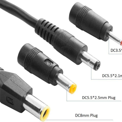 Solar Panel Connectors Compatible with M-C-4 Solar Connectors to DC Extension Cable 16AWG with DC 5.5mmx2.1mm, DC3.5x1.35mm,DC5.5x2.5mm and DC8mm Adapter for Portable Power Station Solar Generators.