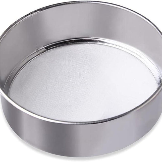 6 Inch Small Tamis, 18/8 60 Mini Fine Mesh Flour Sieve Flour Sifter Round Stainless Steel Flour Sieve.